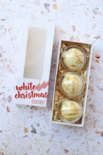 Load image into Gallery viewer, 'White Christmas' Fudge Baubles
