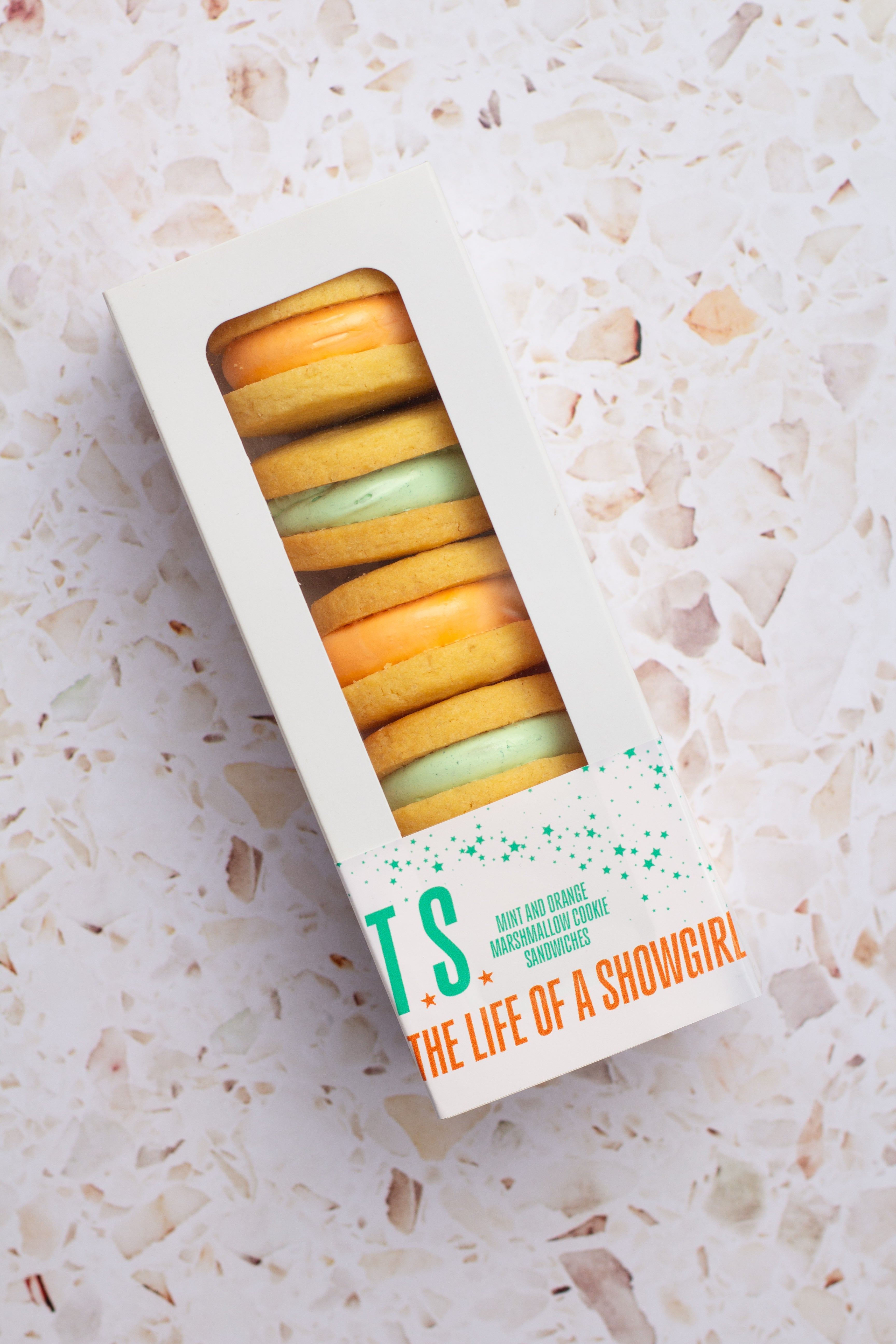 Showgirl Marshmallow Cookie Sandwiches