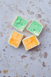 Showgirl Mint and Orange Marshmallows