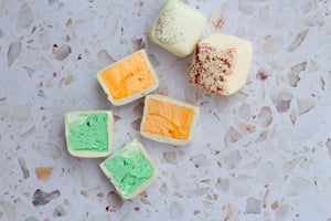 Showgirl Mint and Orange Marshmallows