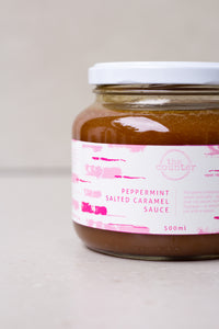 Peppermint Salted Caramel Sauce