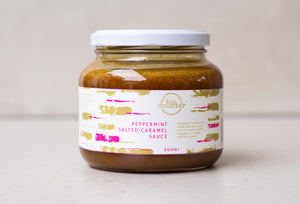 Peppermint Salted Caramel Sauce (Festive)