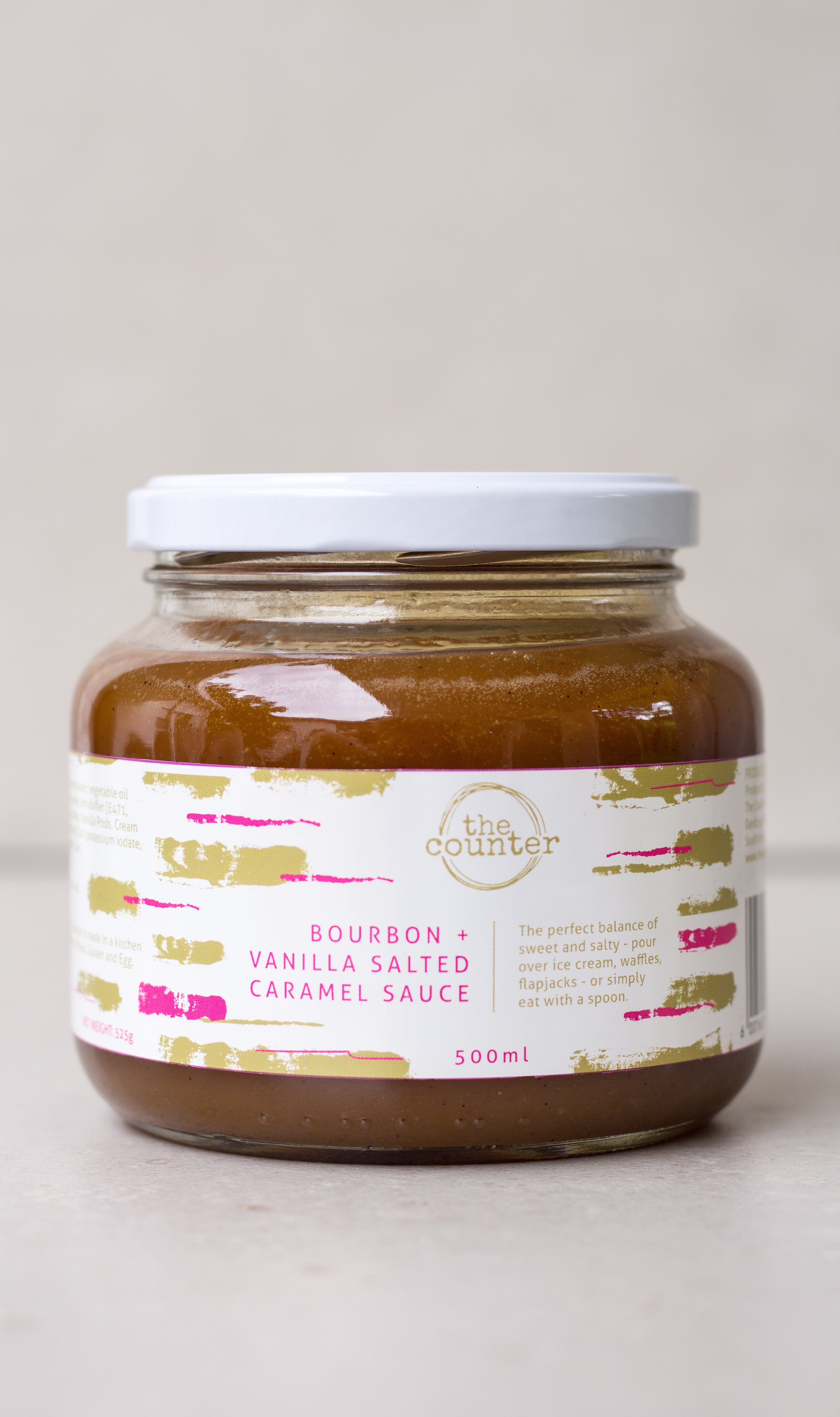Bourbon + Vanilla Salted Caramel Sauce (Festive)