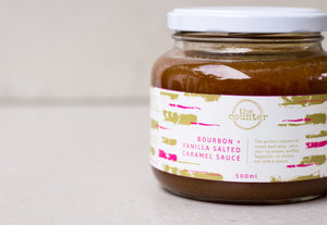 Bourbon + Vanilla Salted Caramel Sauce (Festive)