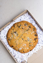 Load image into Gallery viewer, Giant salted dark chocolate cookie
