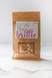 Salted Macadamia + Rosemary Brittle