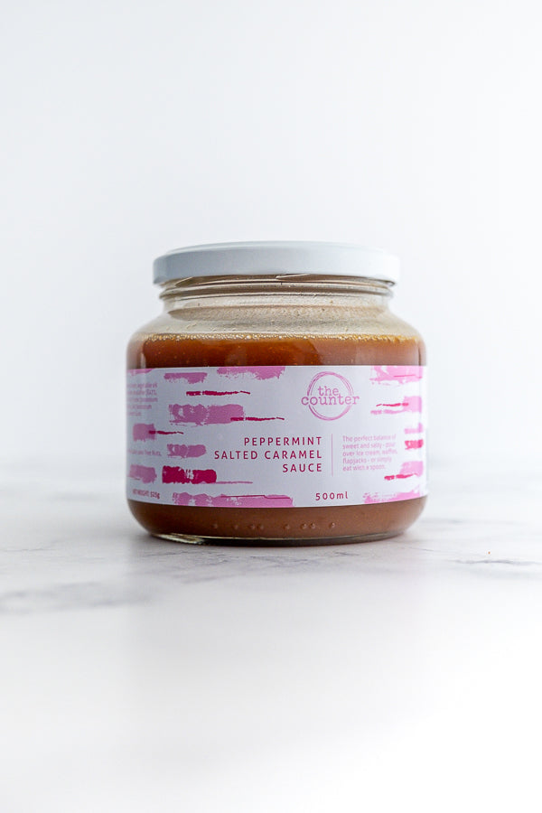 Peppermint Salted Caramel Sauce