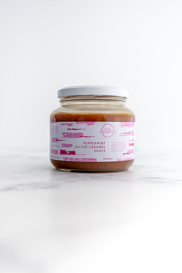 Peppermint Salted Caramel Sauce