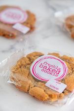 Load image into Gallery viewer, Vegan gluten-free peanut butter cookies in branded packaging

