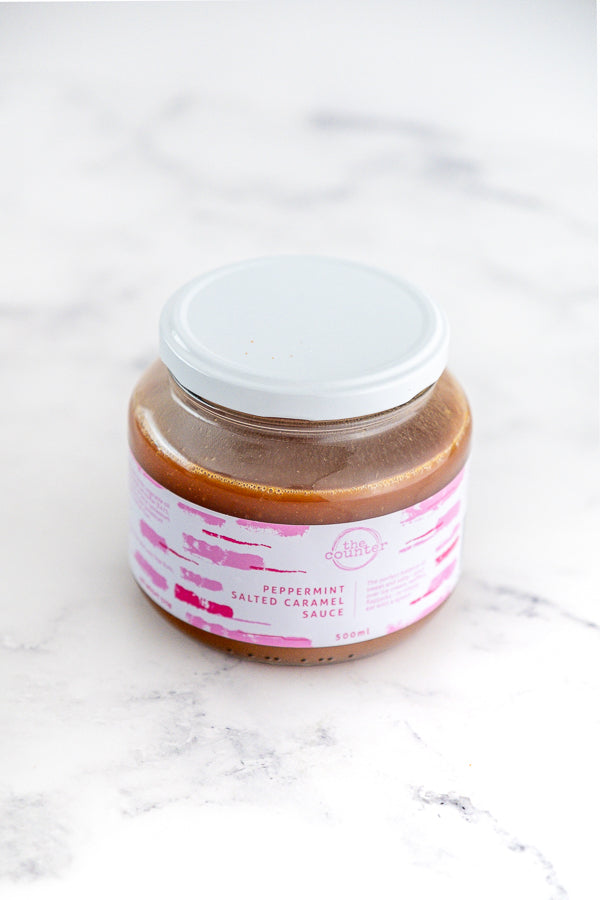 Peppermint Salted Caramel Sauce